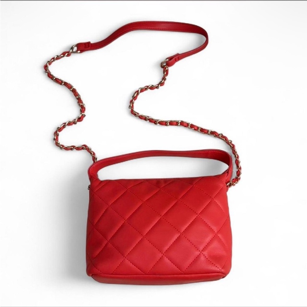 Red orange crossbody bag
